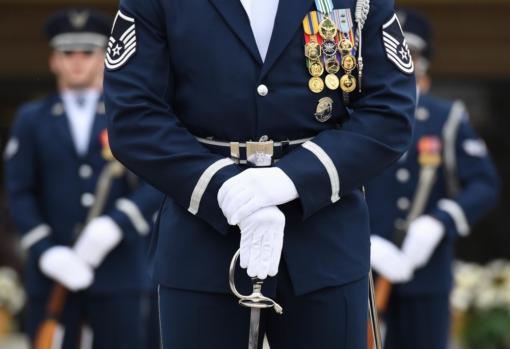 AF Honor Guard Drill Team builds new routine, bonds