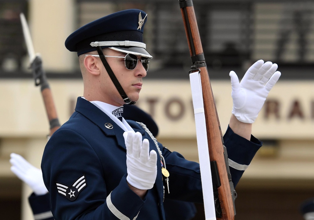 AF Honor Guard Drill Team builds new routine, bonds