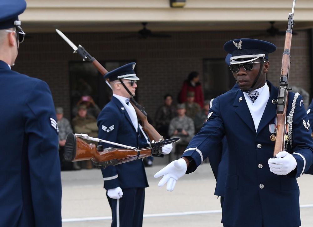 AF Honor Guard Drill Team builds new routine, bonds