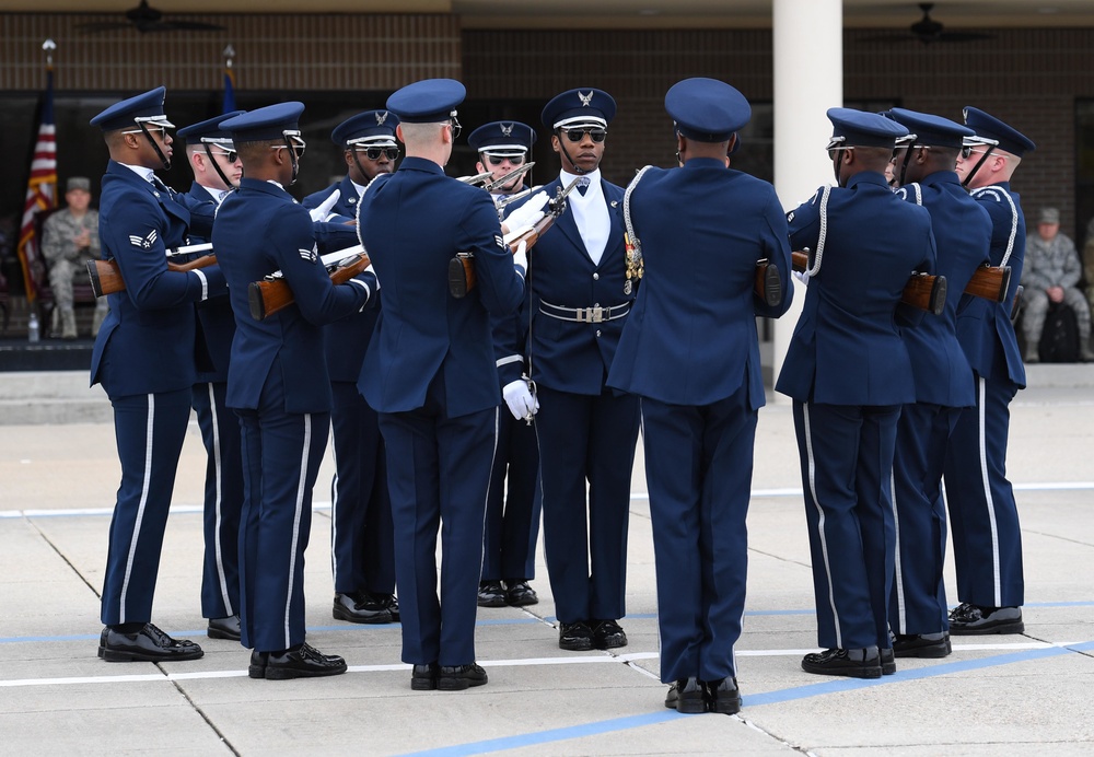 AF Honor Guard Drill Team builds new routine, bonds