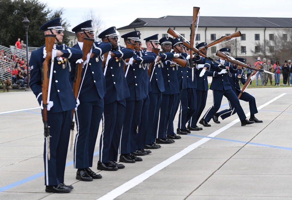 AF Honor Guard Drill Team builds new routine, bonds