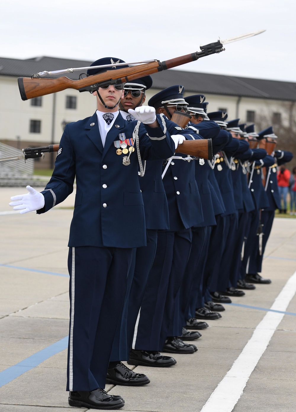 AF Honor Guard Drill Team builds new routine, bonds