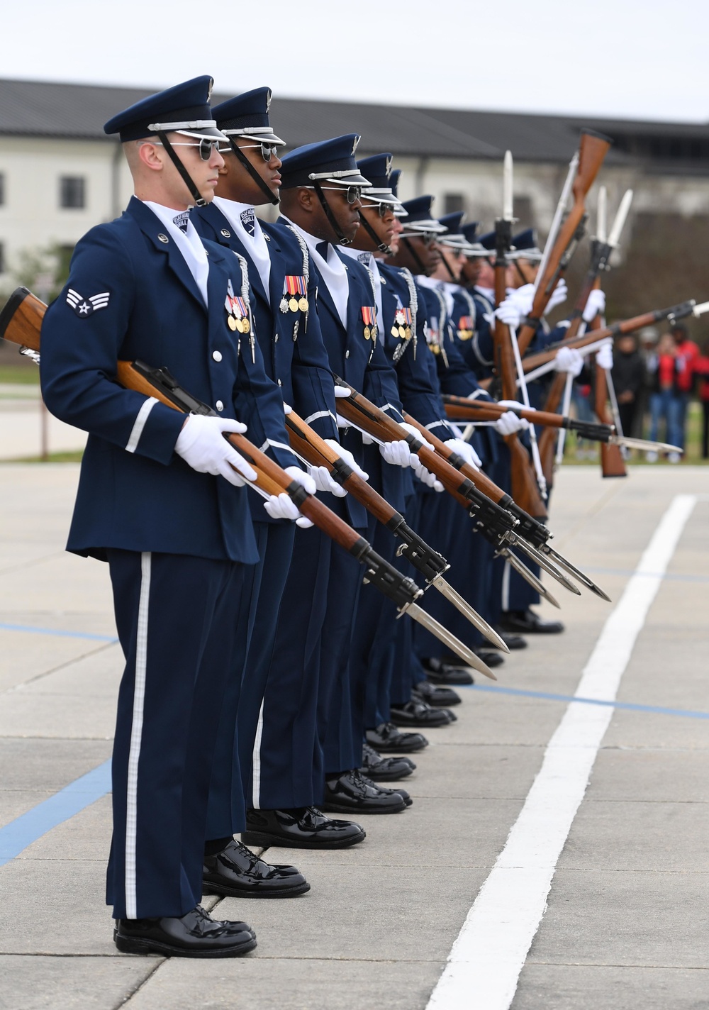 AF Honor Guard Drill Team builds new routine, bonds