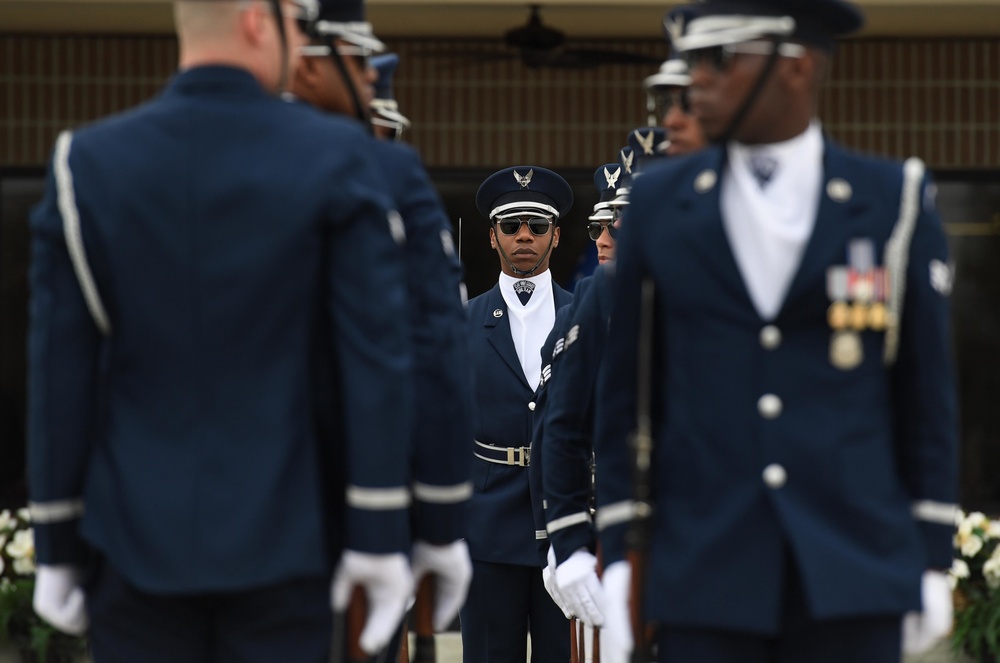 AF Honor Guard Drill Team builds new routine, bonds