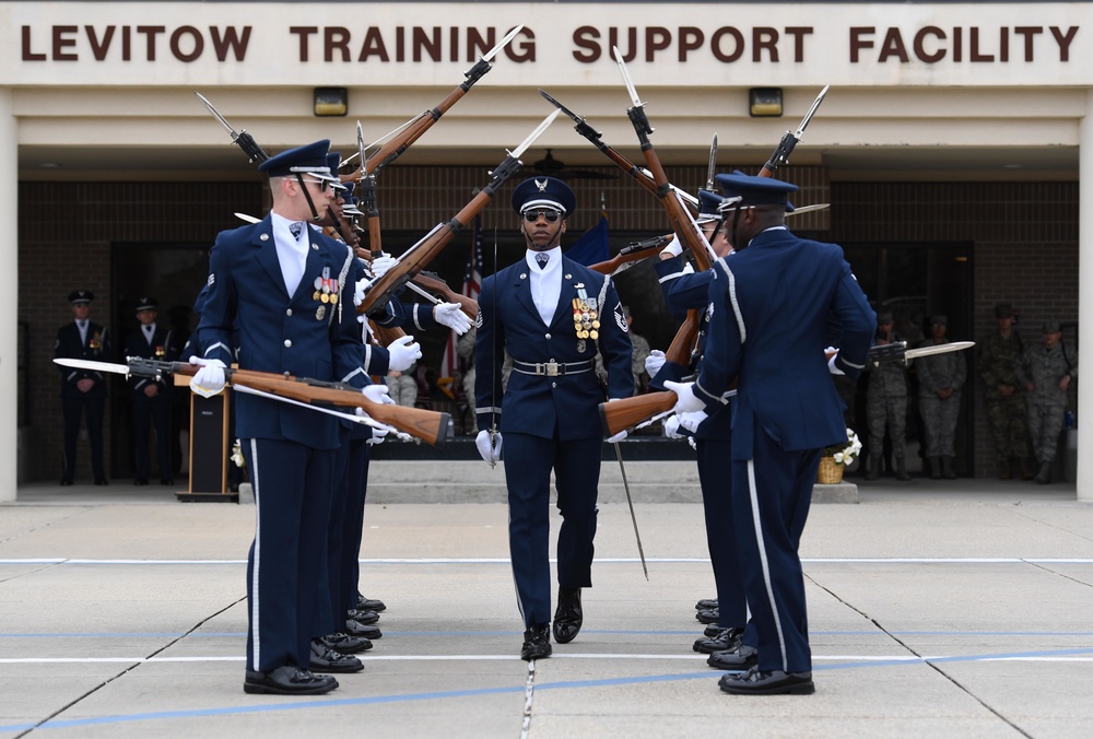 AF Honor Guard Drill Team builds new routine, bonds