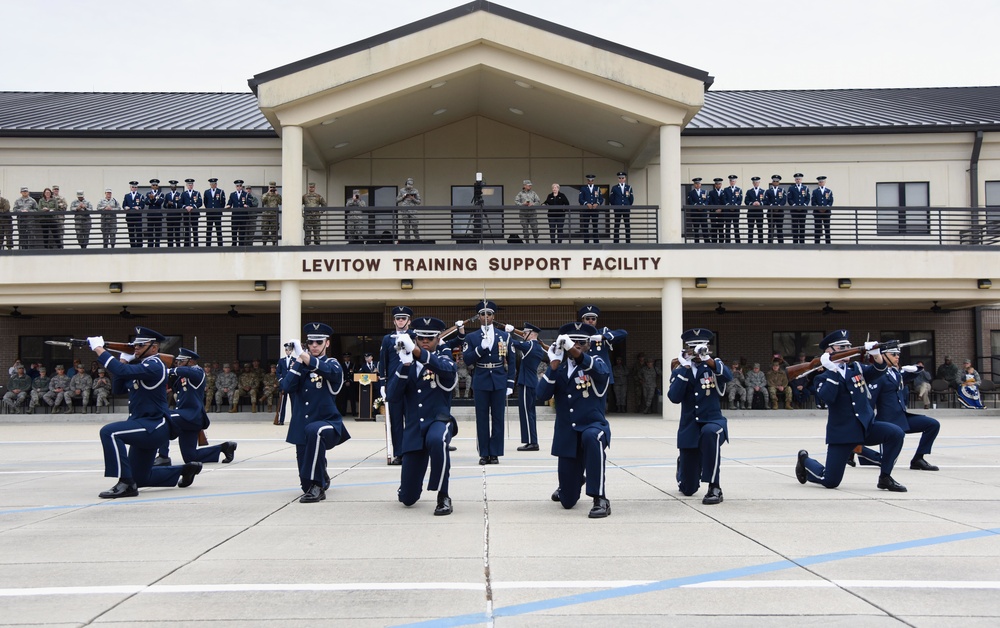 AF Honor Guard Drill Team builds new routine, bonds