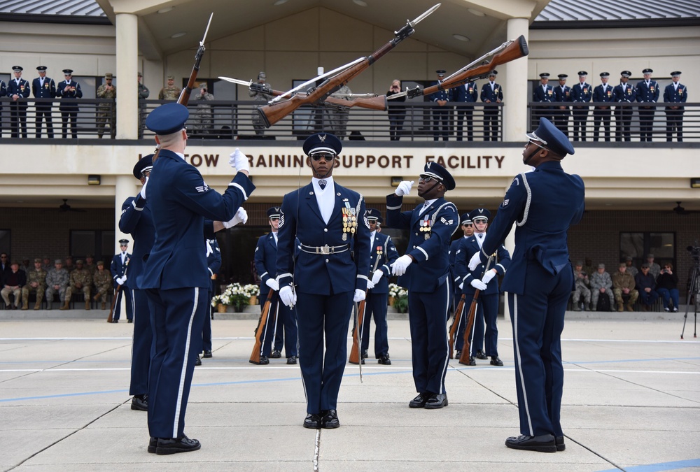 AF Honor Guard Drill Team builds new routine, bonds