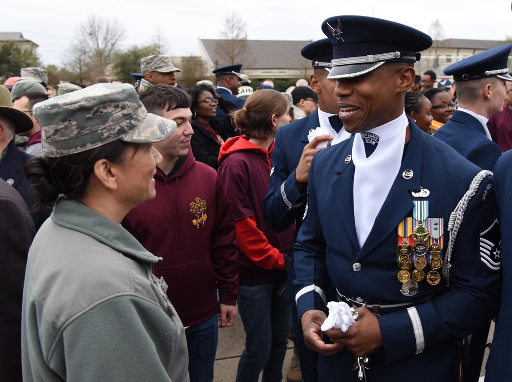 AF Honor Guard Drill Team builds new routine, bonds