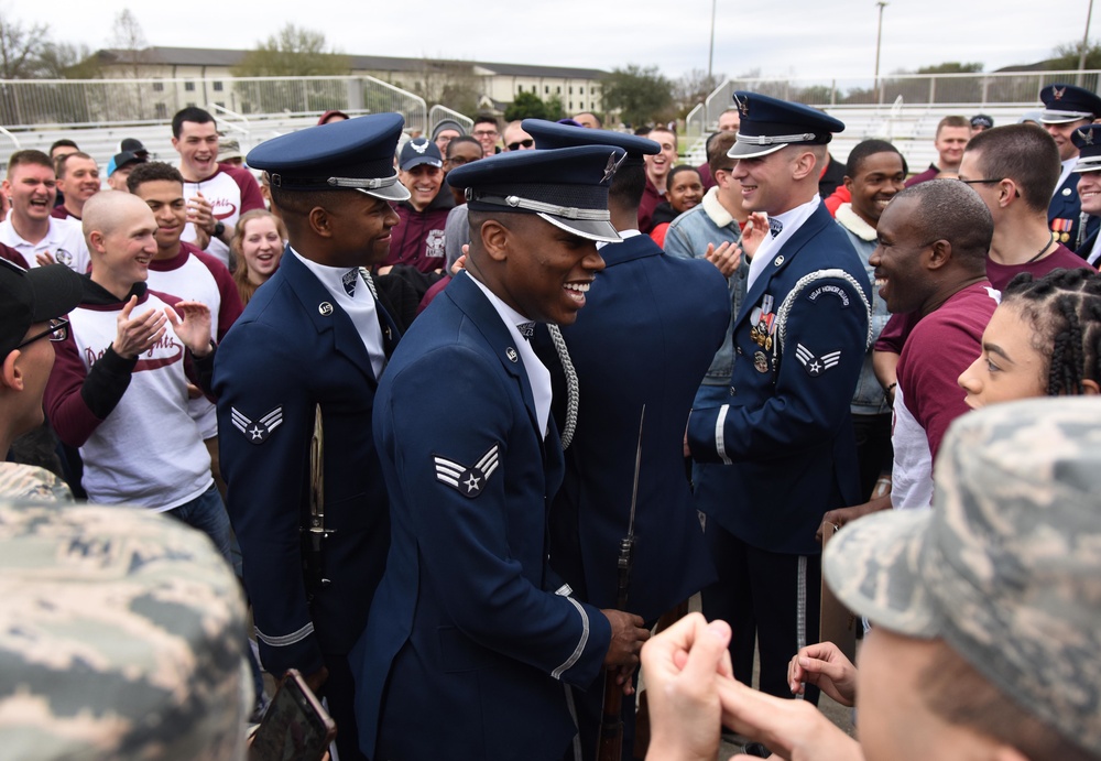 AF Honor Guard Drill Team builds new routine, bonds