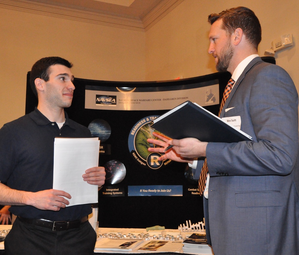 NSWC Dahlgren Division Makes On the Spot Job Offers to Candidates at Career Fair