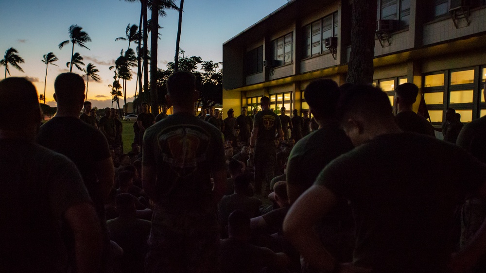 3rd Marine Regiment conditioning run