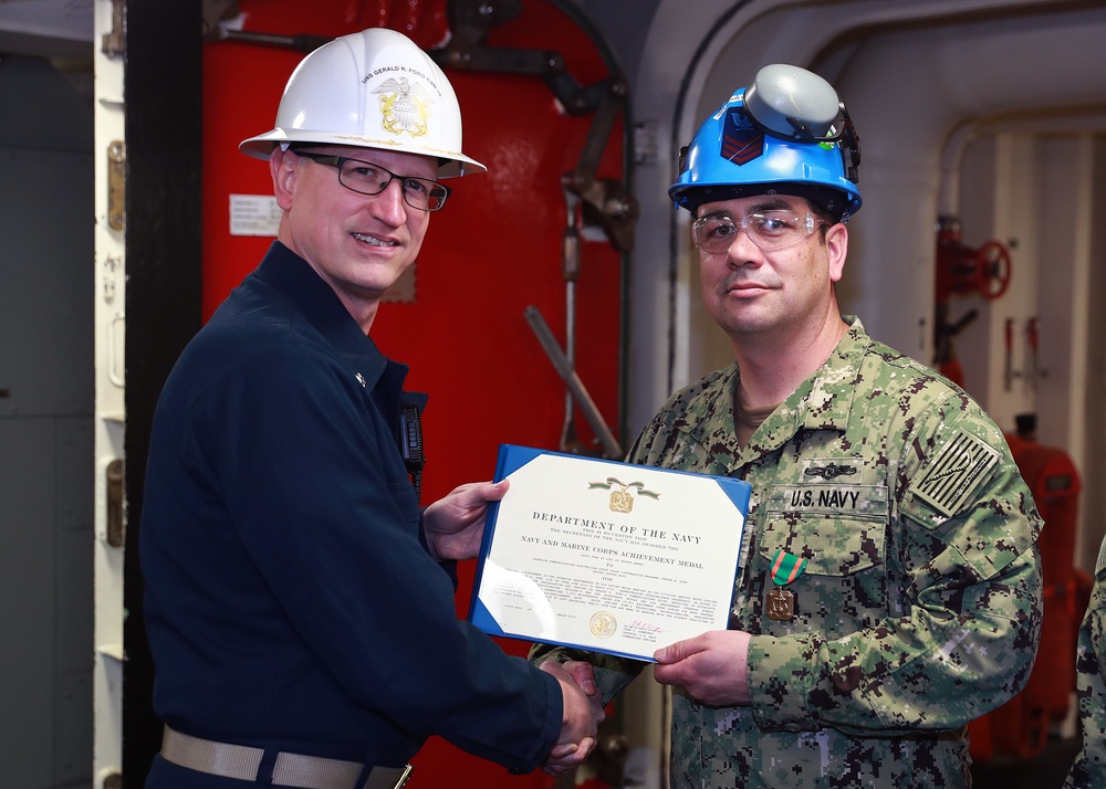 Combat Systems Department Awards-at-Quarters
