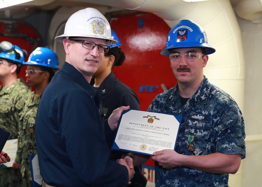 Combat Systems Department Awards-at-Quarters