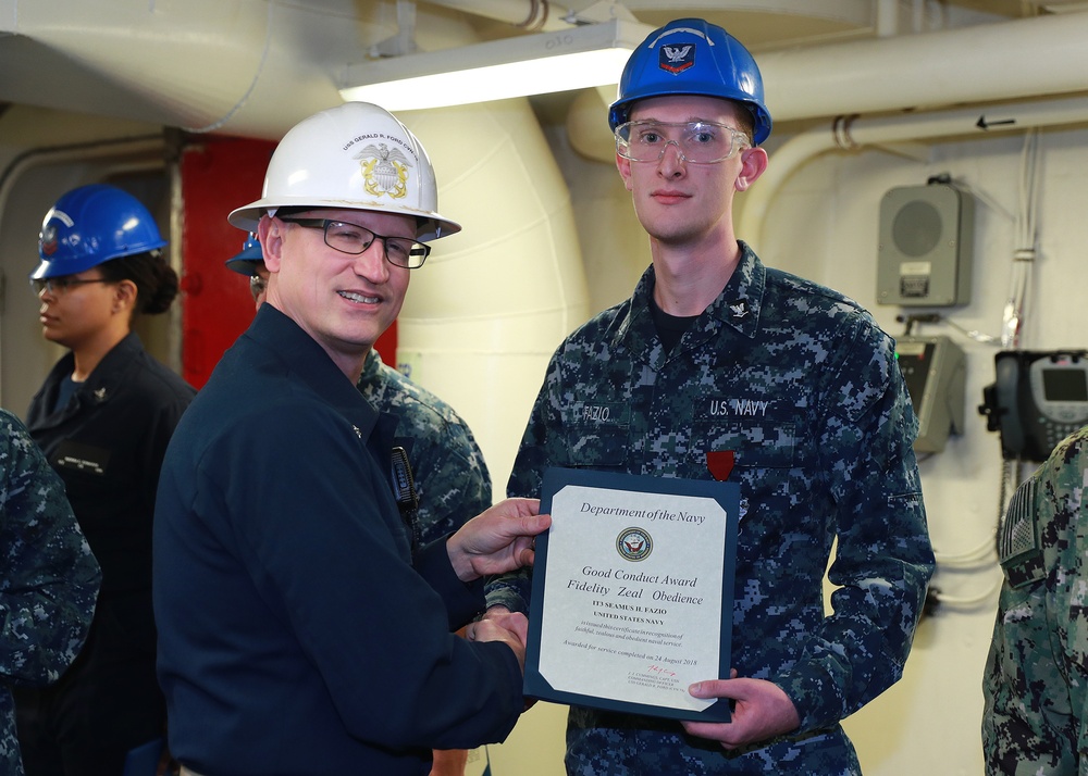 Combat Systems Department Awards-at-Quarters