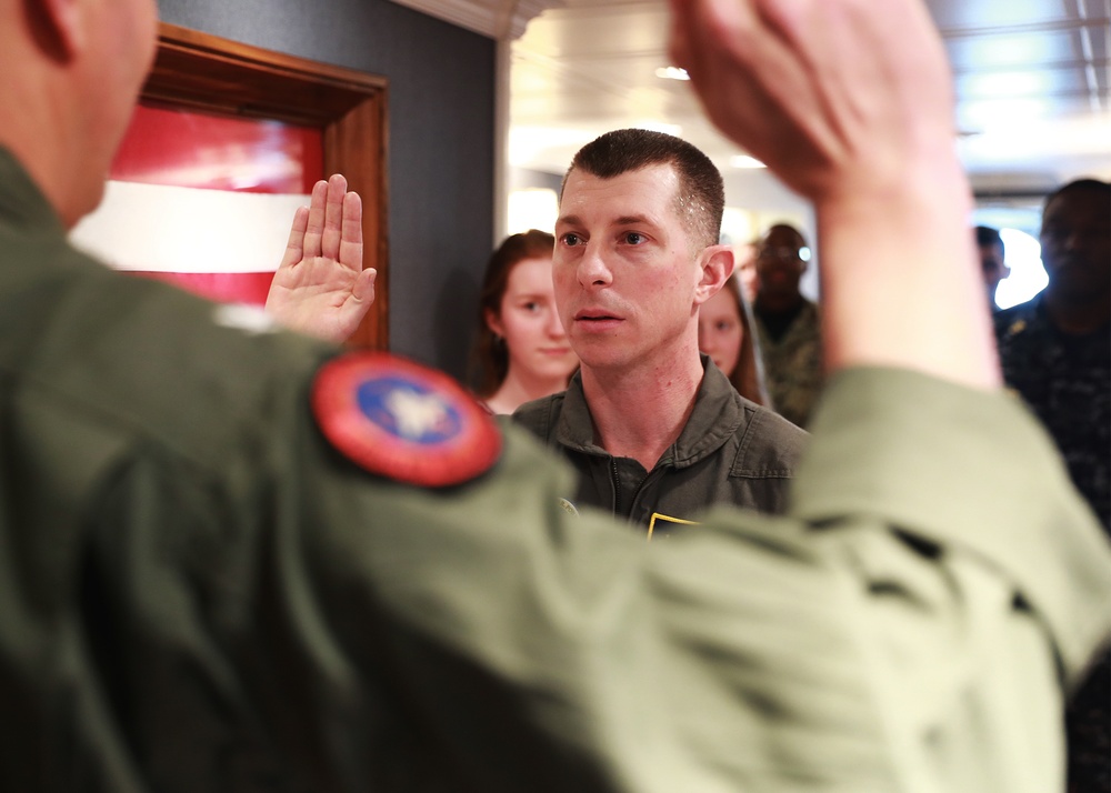 Cmdr. Vaughan Promotion