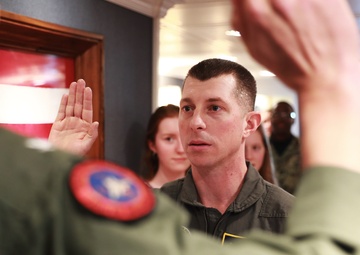 Cmdr. Vaughan Promotion