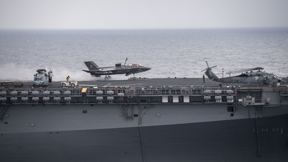 USS Wasp conducts F-35B operations