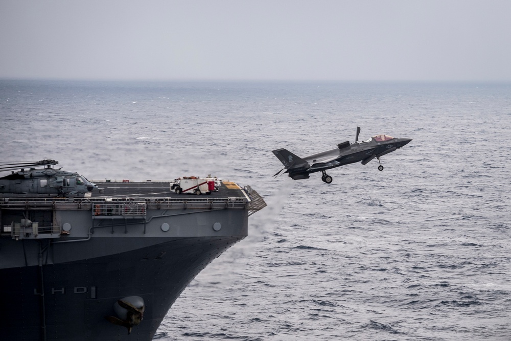 USS Wasp conducts F-35B operations