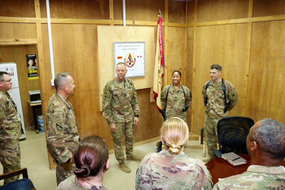 Task Force Cavalier Command Team Coin Presentation