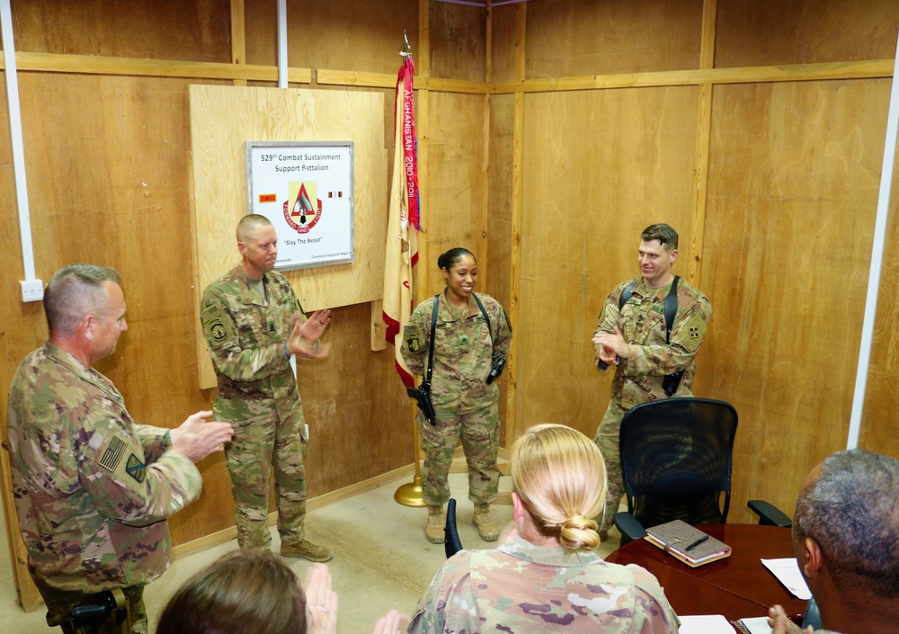 Task Force Cavalier Command Team Coin Presentation