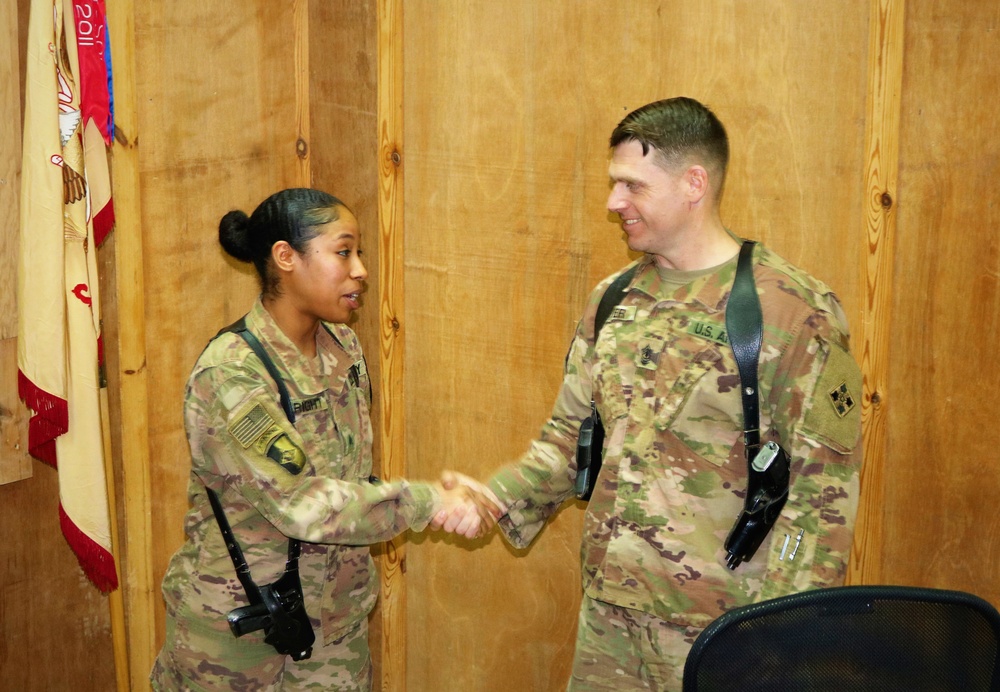 Task Force Cavalier Command Team Coin Presentation