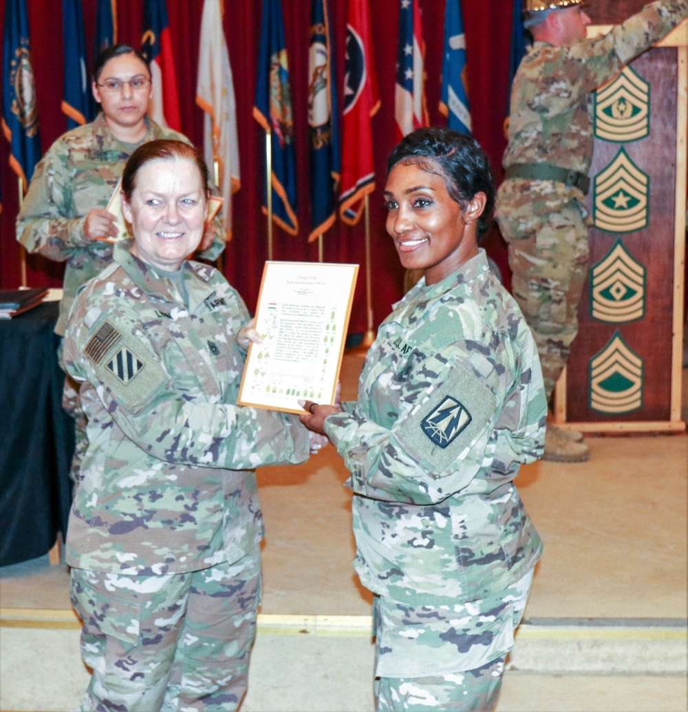 335th Signal Command (T) (P) Soldiers inducted into the NCO Corps