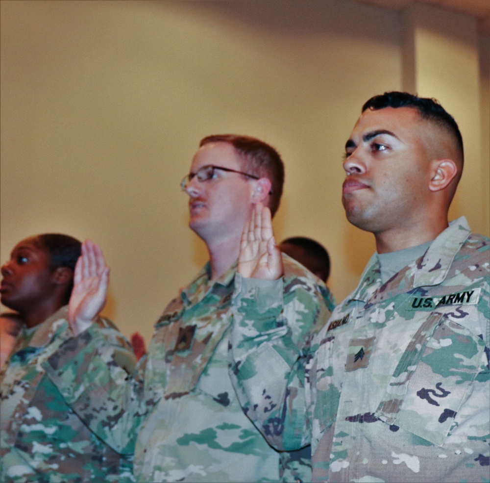 335th Signal Command (T) (P) Soldiers inducted into the NCO Corps