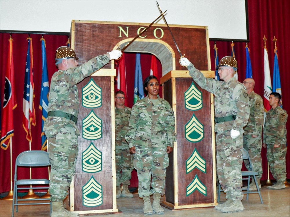 335th Signal Command (T) (P) Soldiers inducted into the NCO Corps