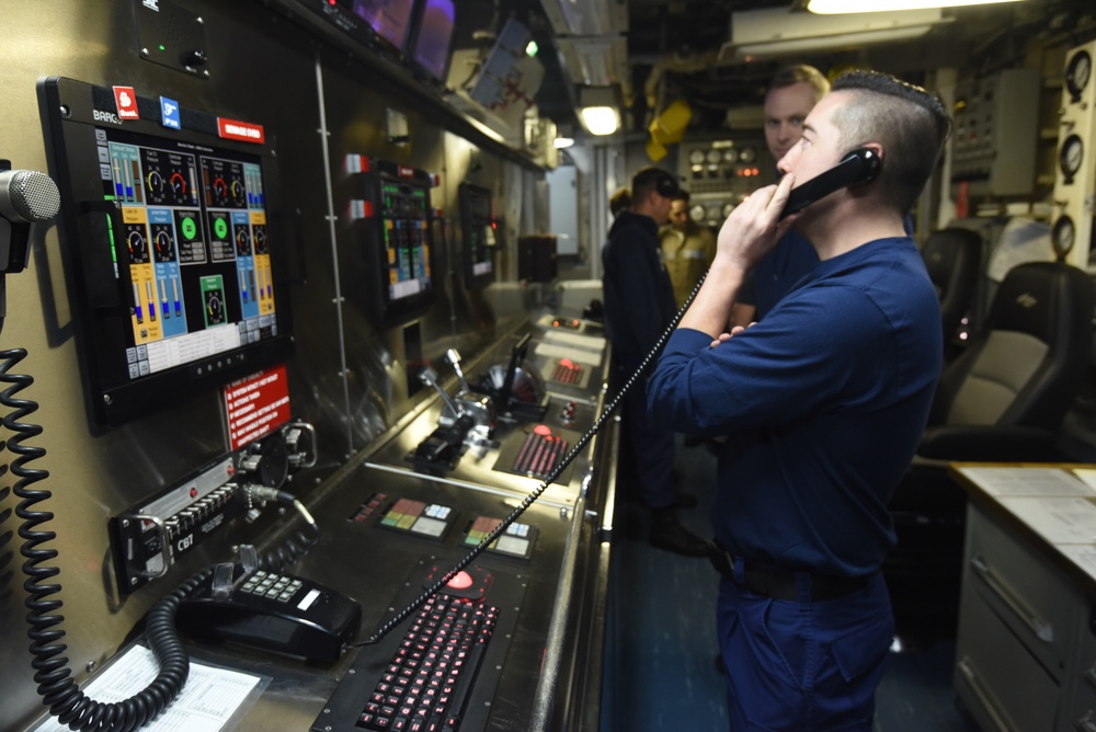 Coast Guard Cutter Seneca patrols coastal Massachusetts