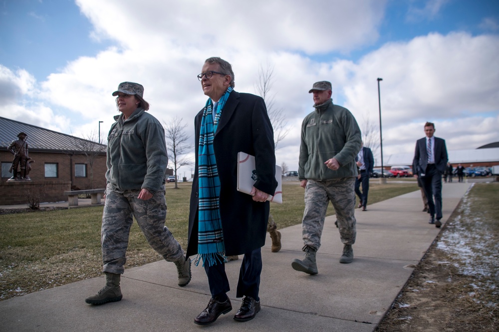Ohio Governor Mike DeWine visits 179th