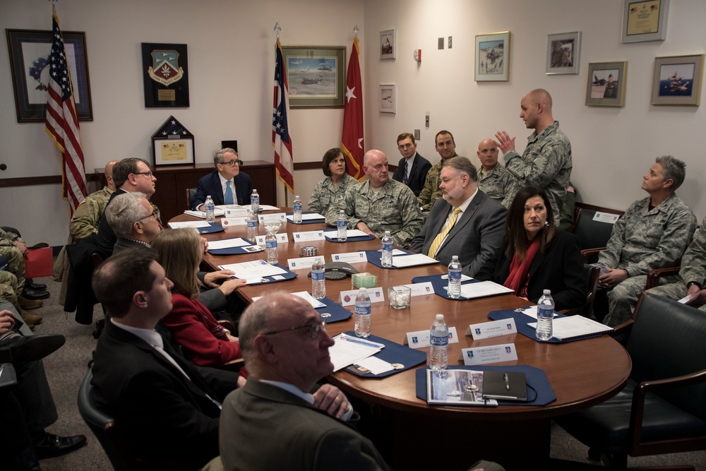 Ohio Governor Mike DeWine visits 179th