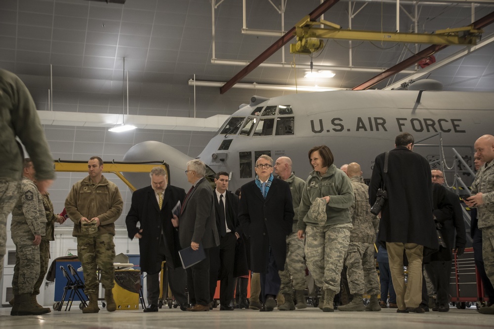 Ohio Governor Mike DeWine visits 179th