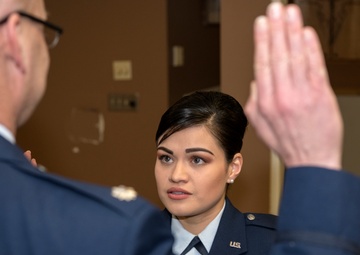 Former 104th Fighter Wing Airmen strives for greatness, receives commission