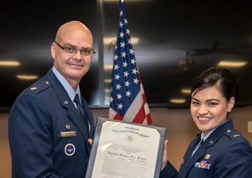 Former 104th Fighter Wing Airmen strives for greatness, receives commission