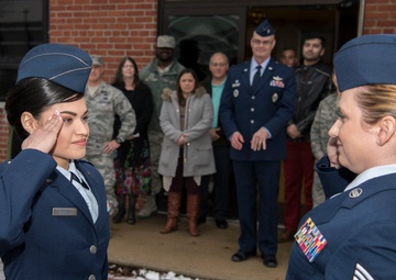 Former 104th Fighter Wing Airmen strives for greatness, receives commission