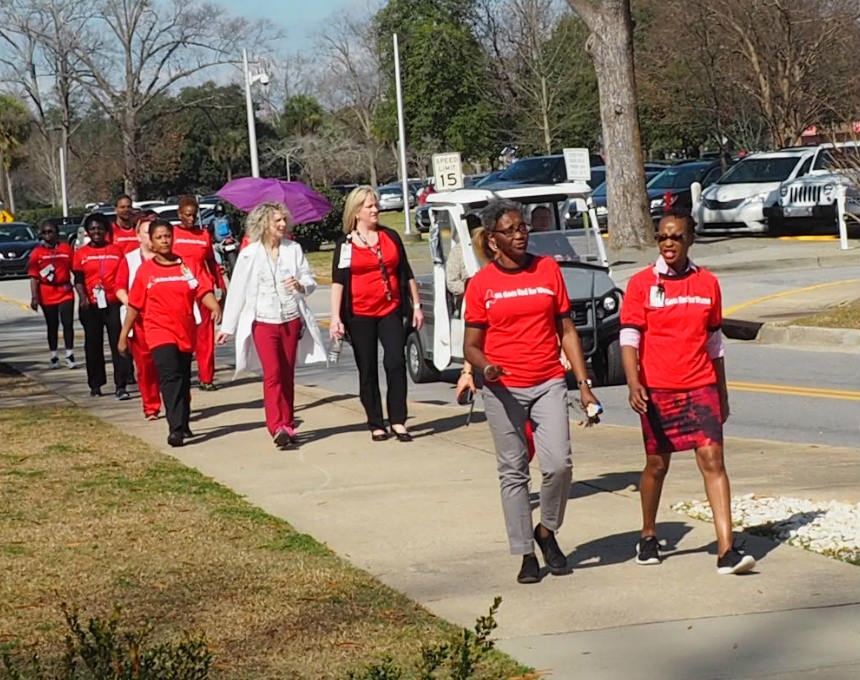 Walking for the heart, healthy living exists with ‘Go Red’ at Columbia VAHCS
