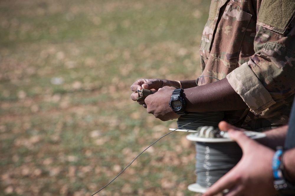 Coalition Forces Conduct Demolition Range, Explosive Ordnance Disposal Training