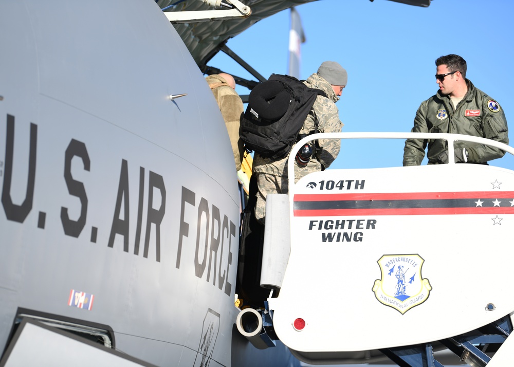 104th Fighter Wing Airmen return from Florida