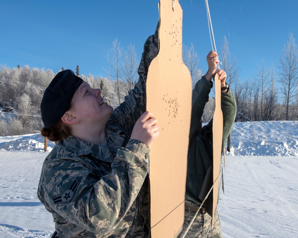 Combat arms training in the snow and ice