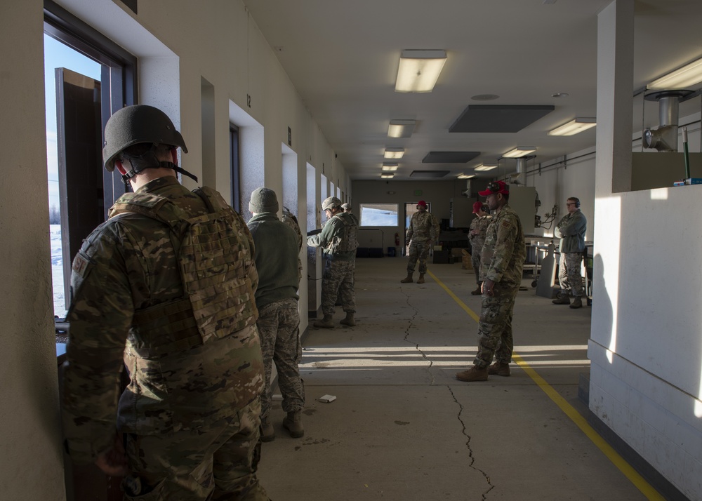 Combat arms training in the snow and ice