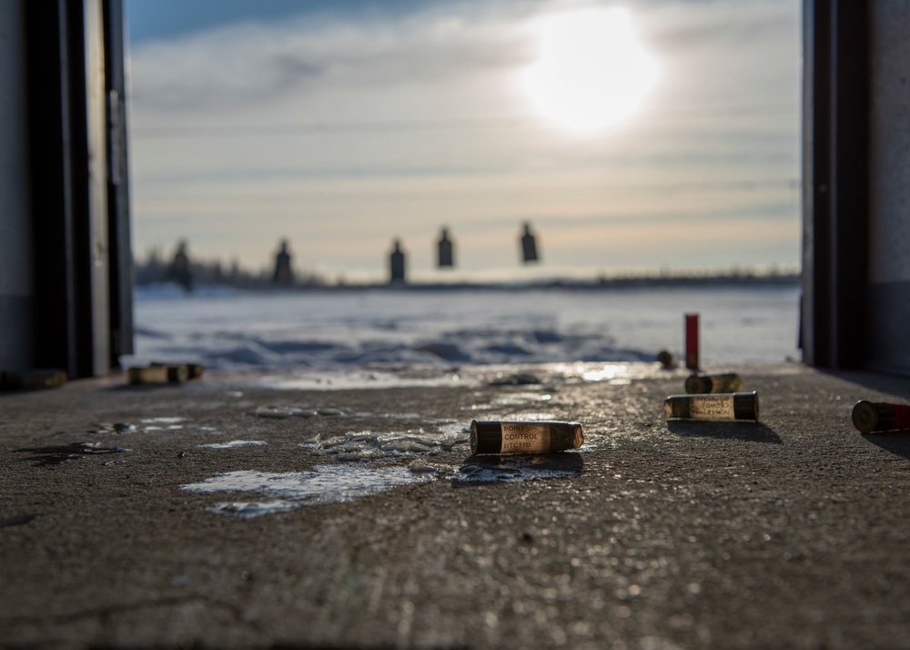 Combat arms training in the snow and ice