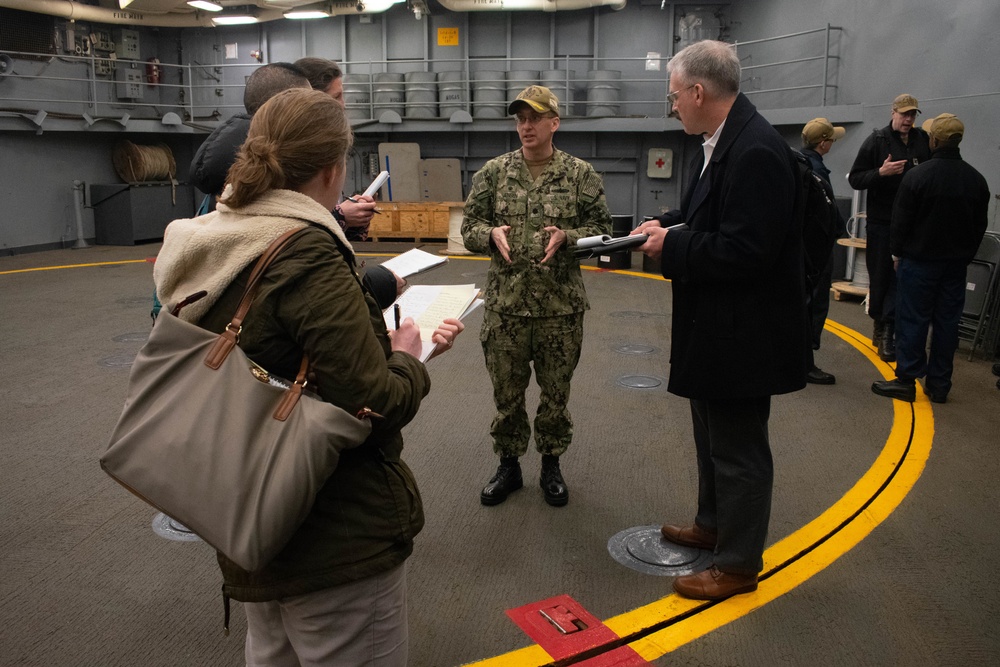GAO Employees Tour USS Germantown