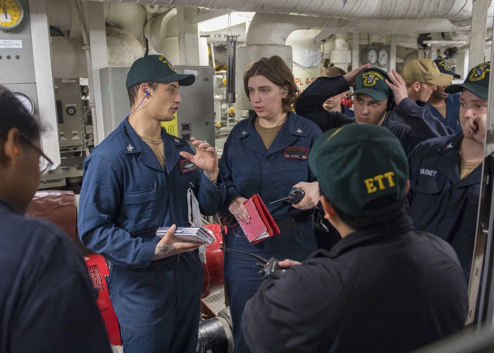 Engineering Training Team Aboard USS McCampbell