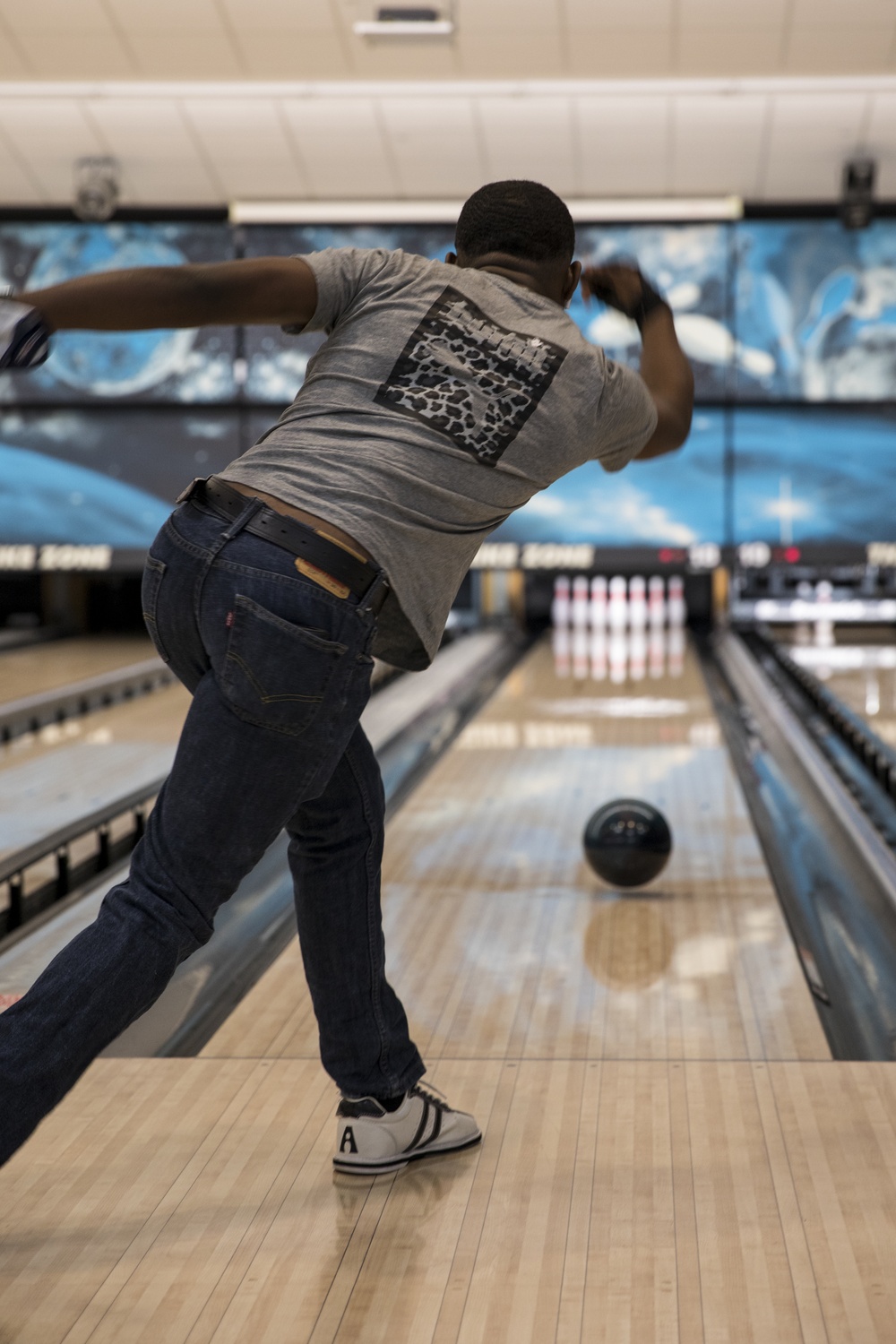 Iwakuni locals bowl with MCAS Iwakuni service members