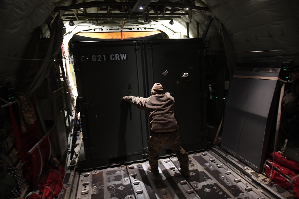 C-130 Hercules aircraft deliver agile combat airlift during GFLR