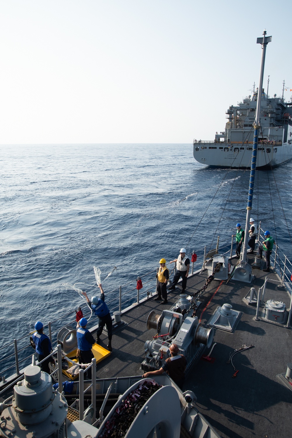 USS Chief conducts replenishment at sea