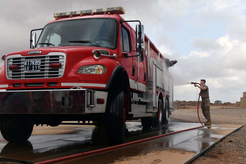 870th AES fire station receives new truck