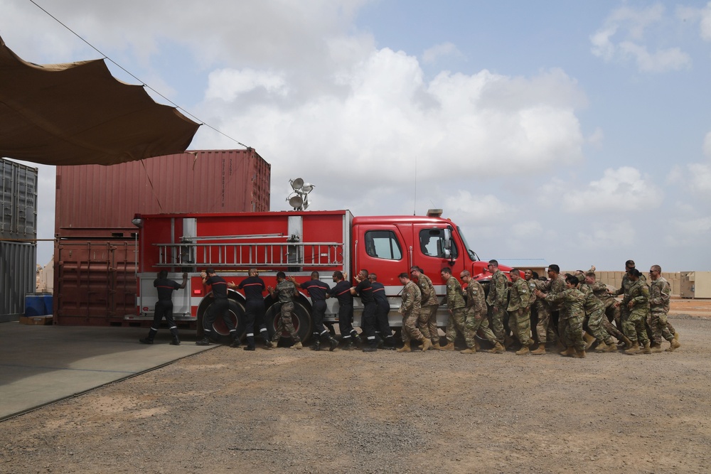 870th AES fire station receives new truck