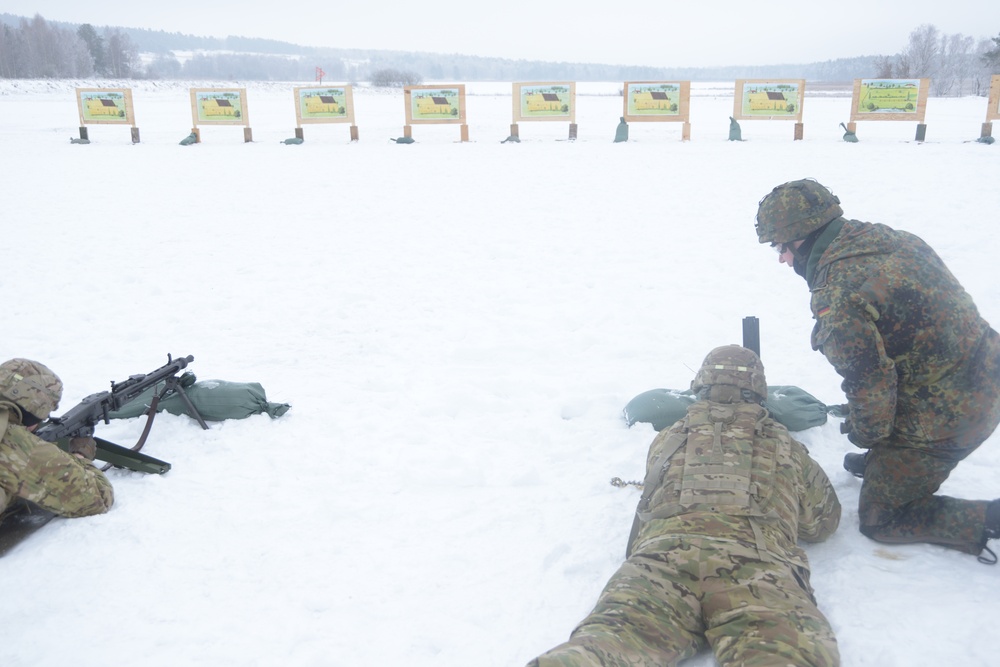 German/American machine gun qualification