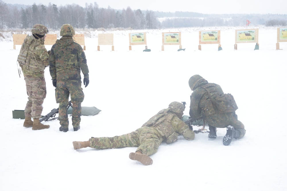 German/American machine gun qualification